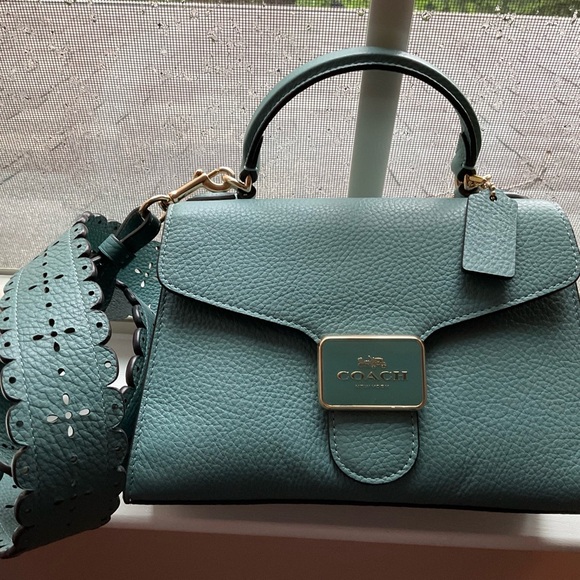Coach Green Satchel Bag - Picture 6 of 11